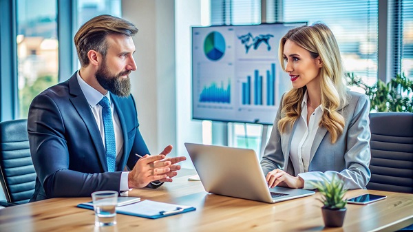 Professionisti discutono di bandi e finanziamenti.